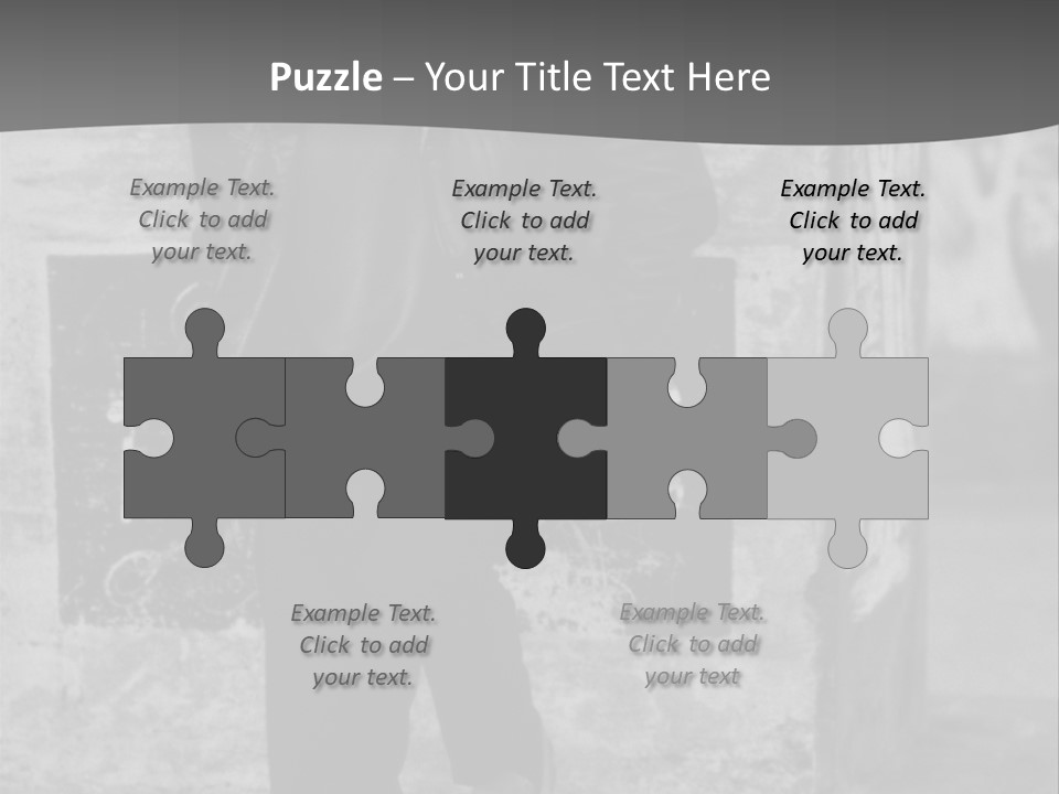 Man Posing '80 20Th Century PowerPoint Template