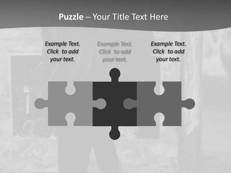 Man Posing '80 20Th Century PowerPoint Template