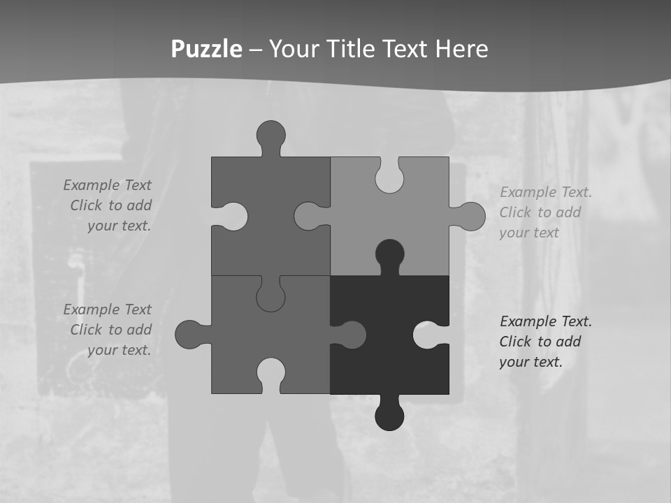 Man Posing '80 20Th Century PowerPoint Template