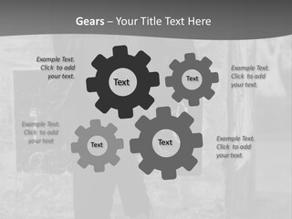 Man Posing '80 20Th Century PowerPoint Template