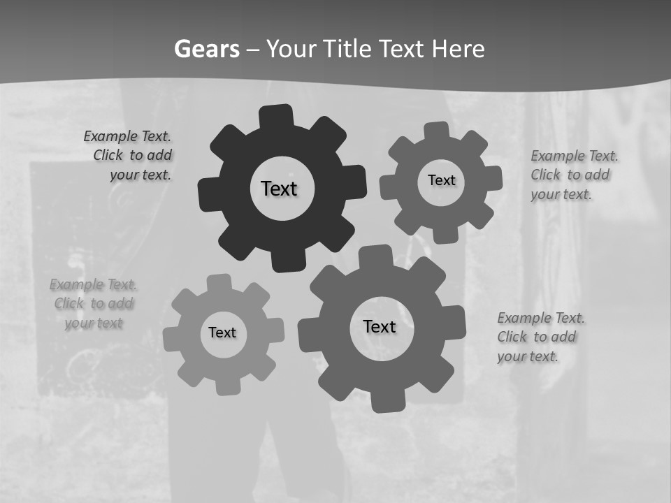 Man Posing '80 20Th Century PowerPoint Template