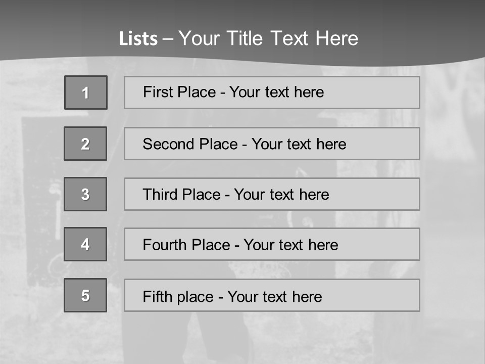 Man Posing '80 20Th Century PowerPoint Template