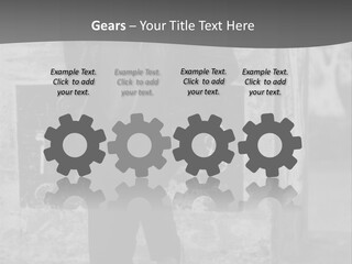 Man Posing '80 20Th Century PowerPoint Template