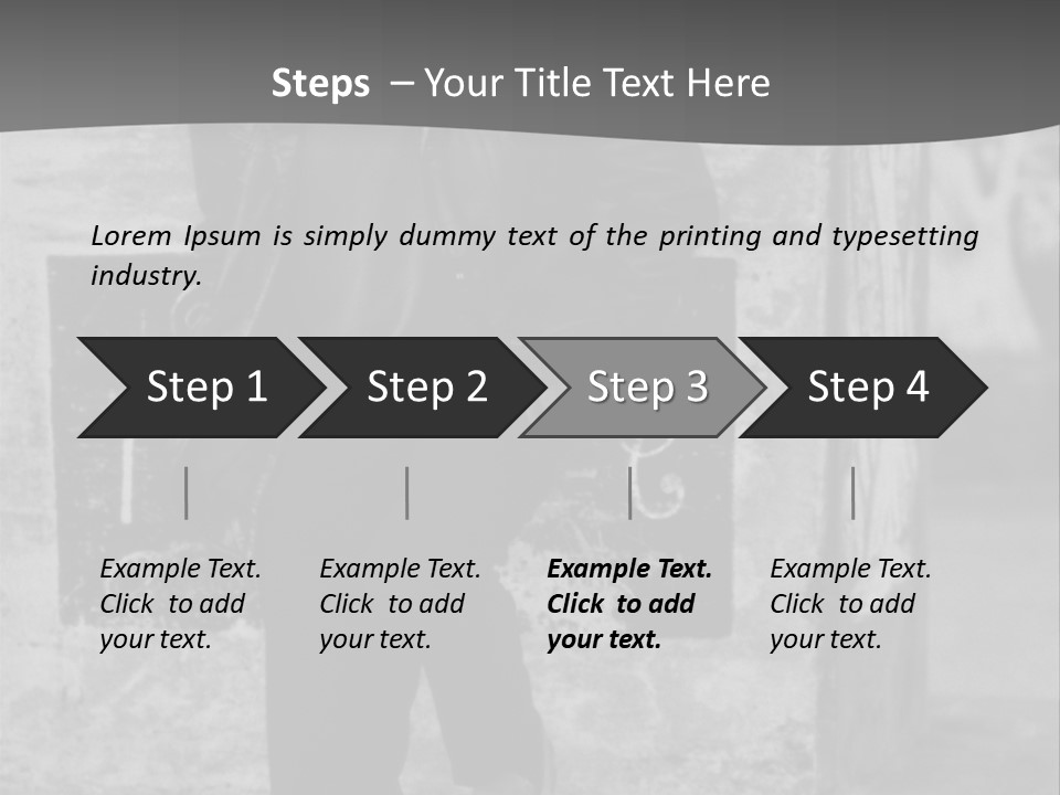 Man Posing '80 20Th Century PowerPoint Template