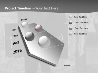 Man Posing '80 20Th Century PowerPoint Template