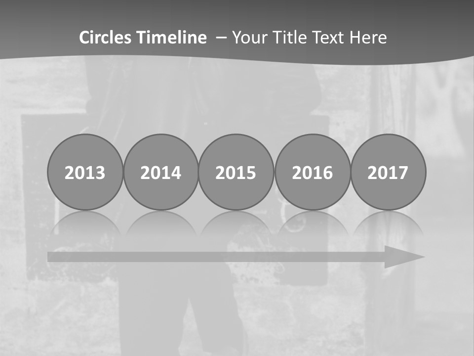 Man Posing '80 20Th Century PowerPoint Template