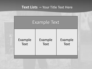 Man Posing '80 20Th Century PowerPoint Template