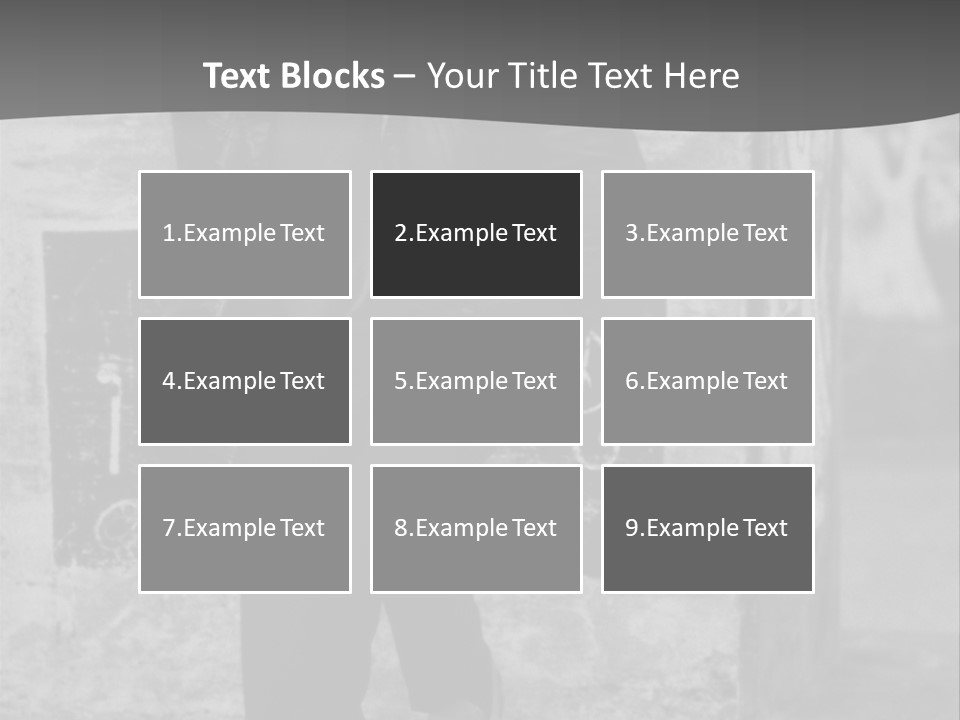 Man Posing '80 20Th Century PowerPoint Template