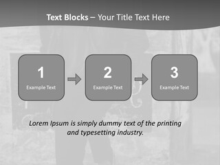 Man Posing '80 20Th Century PowerPoint Template