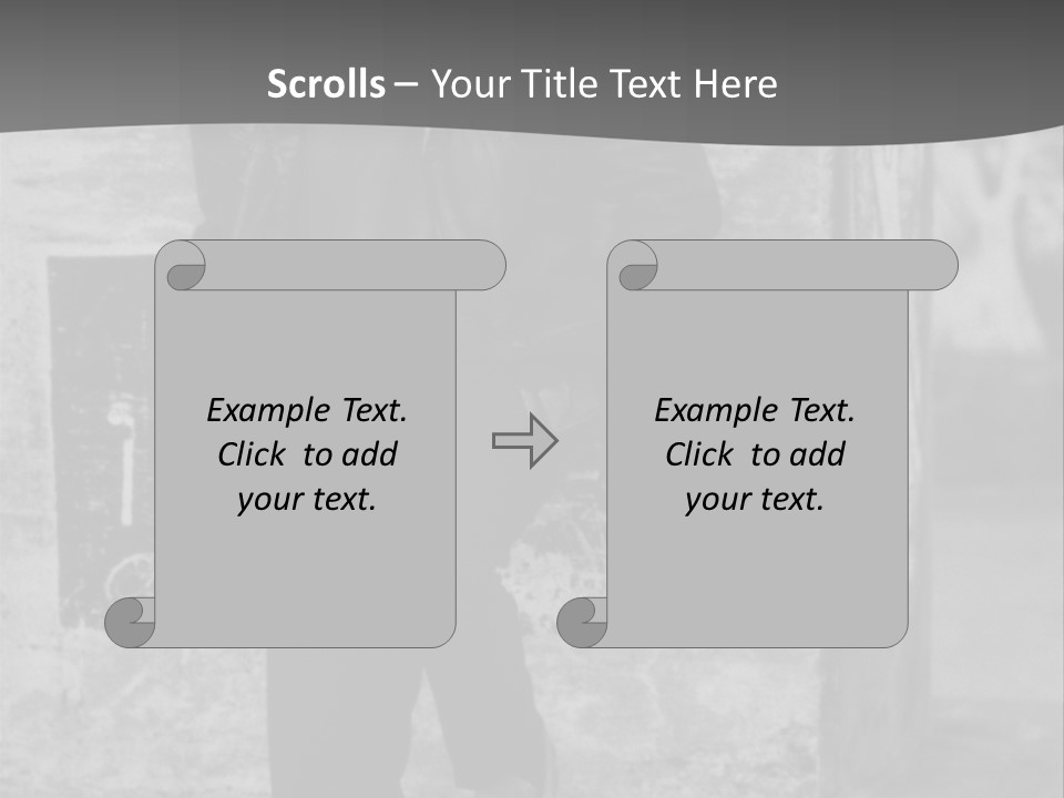 Man Posing '80 20Th Century PowerPoint Template