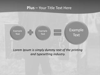 Man Posing '80 20Th Century PowerPoint Template