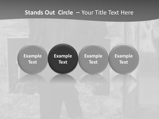 Man Posing '80 20Th Century PowerPoint Template