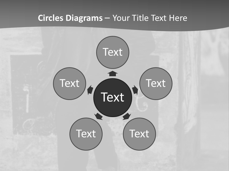 Man Posing '80 20Th Century PowerPoint Template