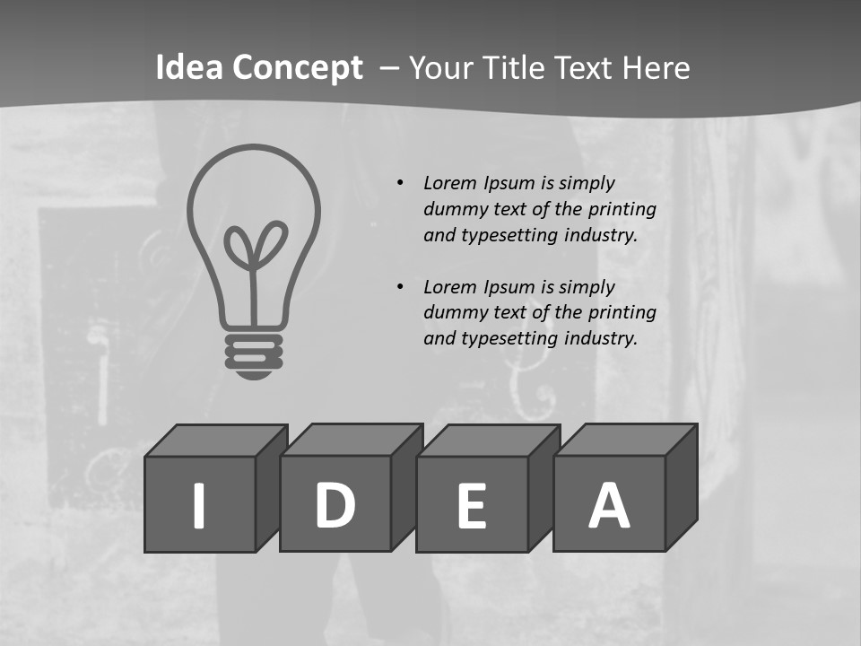 Man Posing '80 20Th Century PowerPoint Template