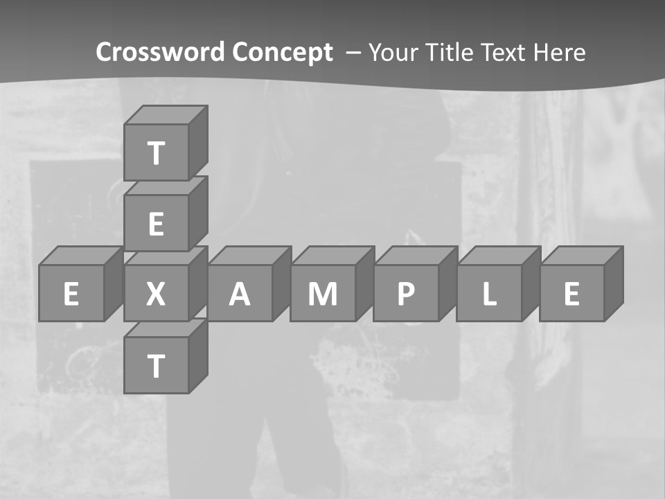 Man Posing '80 20Th Century PowerPoint Template