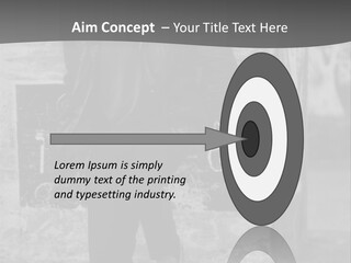 Man Posing '80 20Th Century PowerPoint Template