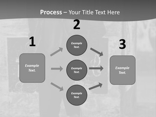 Man Posing '80 20Th Century PowerPoint Template