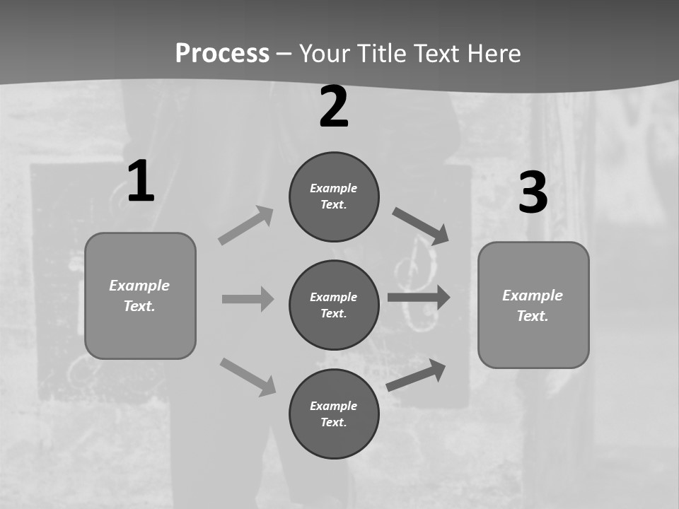 Man Posing '80 20Th Century PowerPoint Template