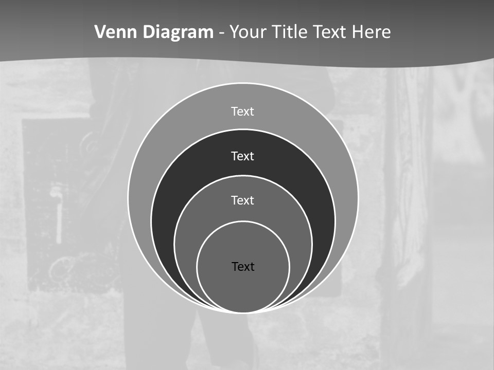Man Posing '80 20Th Century PowerPoint Template