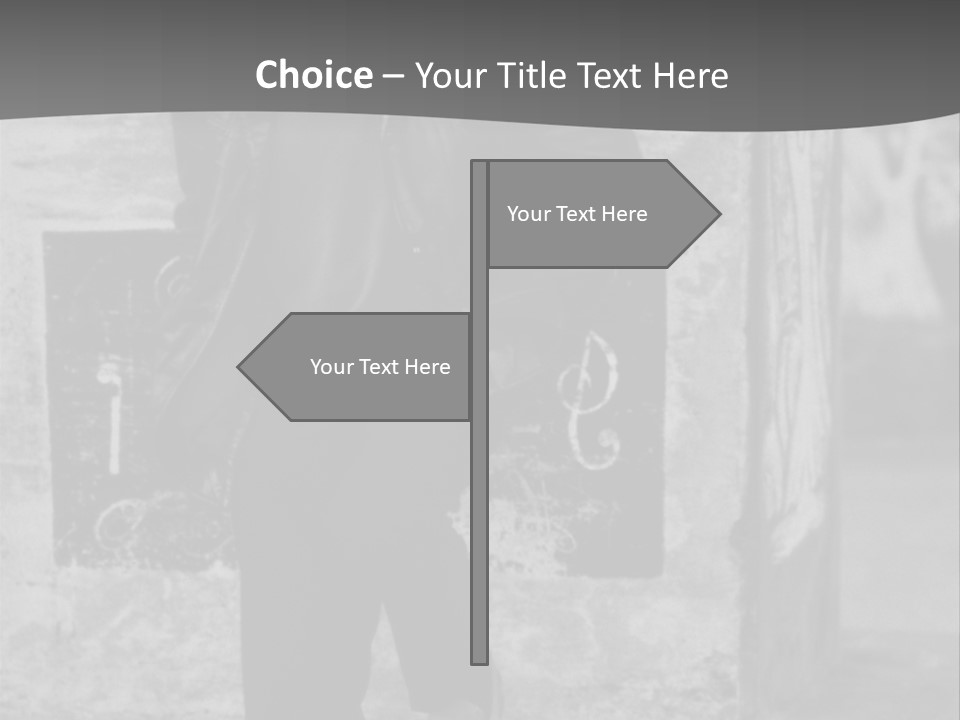 Man Posing '80 20Th Century PowerPoint Template