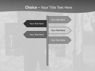 Man Posing '80 20Th Century PowerPoint Template