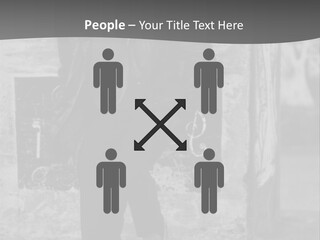 Man Posing '80 20Th Century PowerPoint Template