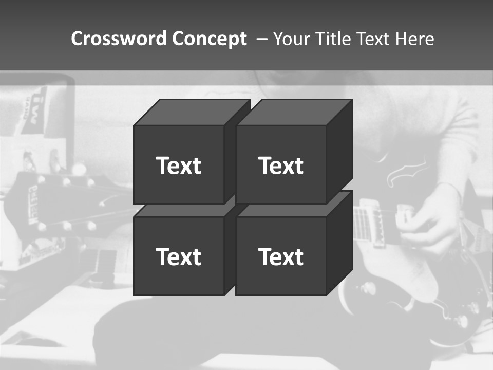 Paul Mccartney With Guitar PowerPoint Template