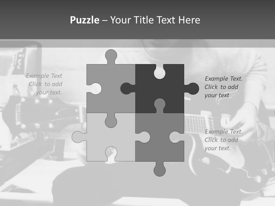 Paul Mccartney With Guitar PowerPoint Template