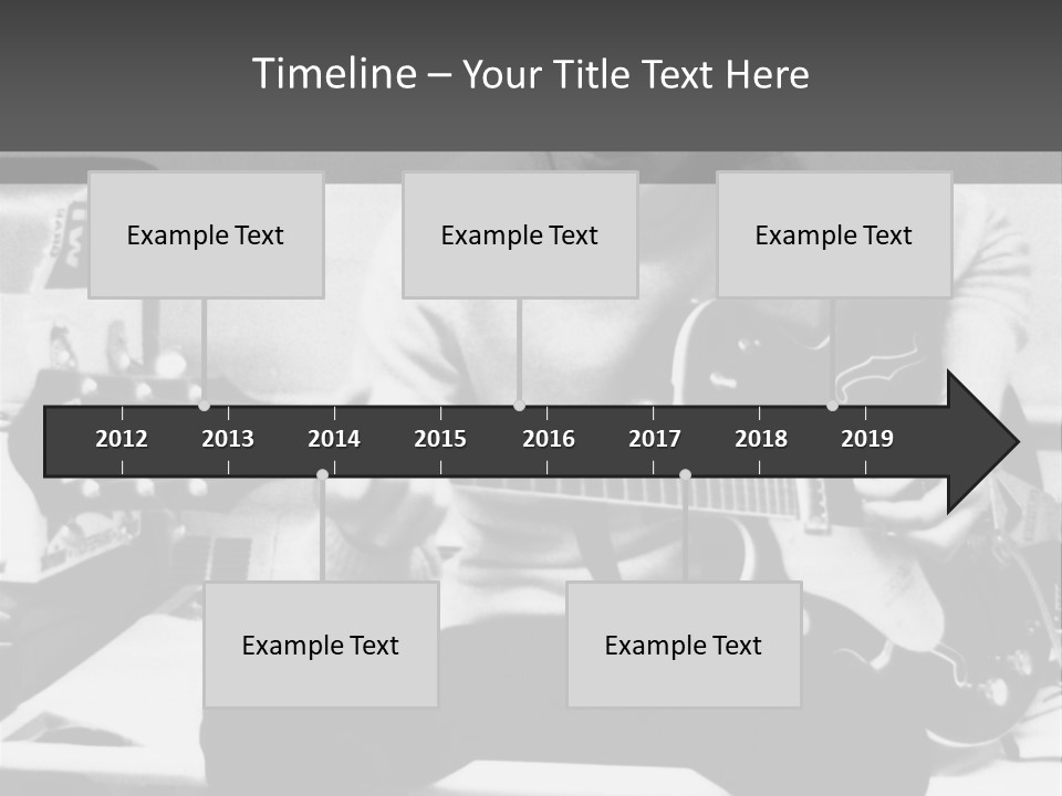 Paul Mccartney With Guitar PowerPoint Template