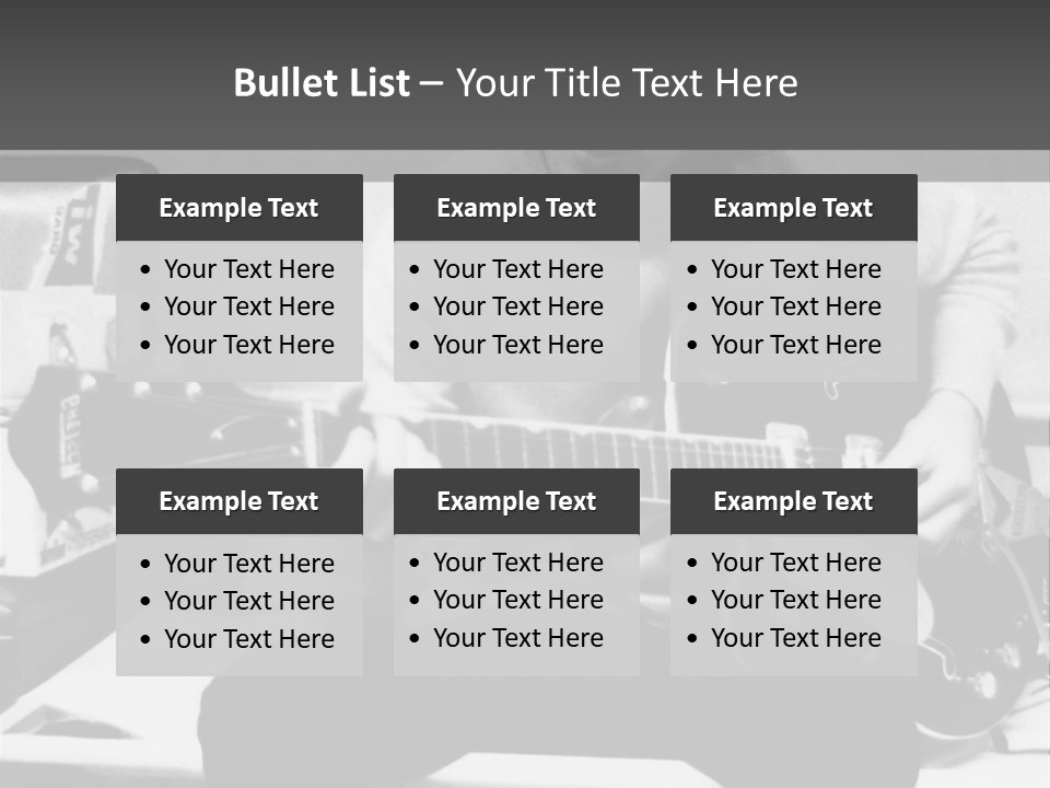 Paul Mccartney With Guitar PowerPoint Template