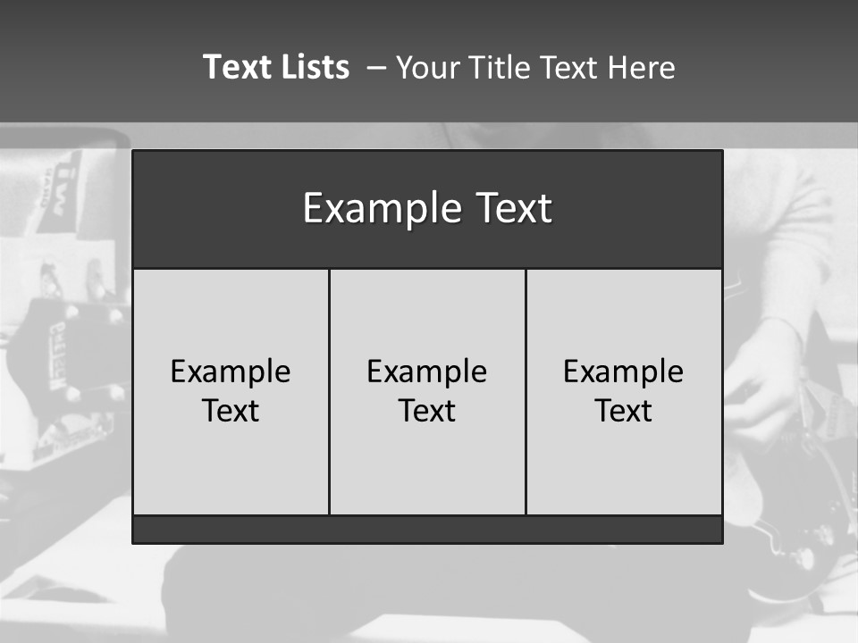 Paul Mccartney With Guitar PowerPoint Template