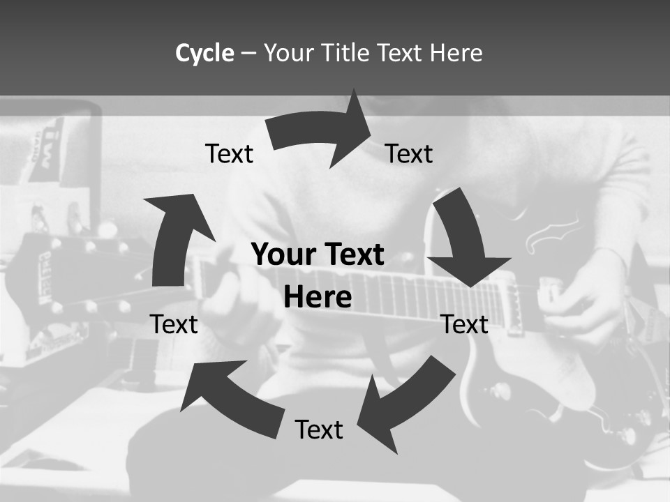 Paul Mccartney With Guitar PowerPoint Template