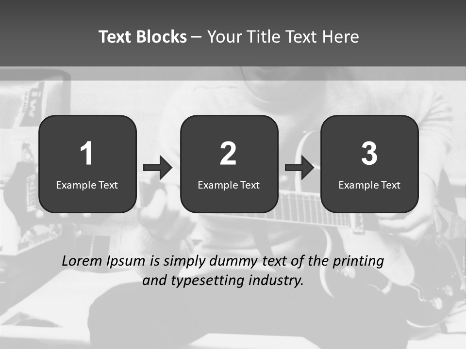 Paul Mccartney With Guitar PowerPoint Template