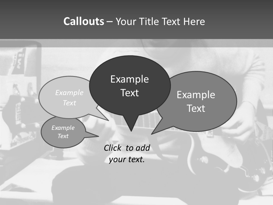 Paul Mccartney With Guitar PowerPoint Template