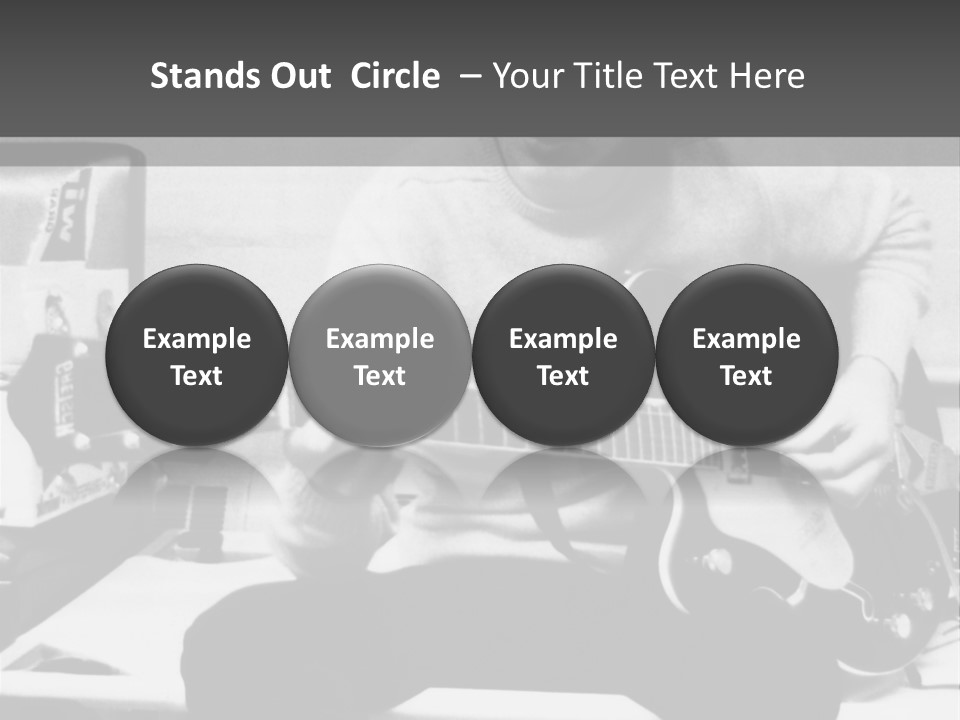 Paul Mccartney With Guitar PowerPoint Template