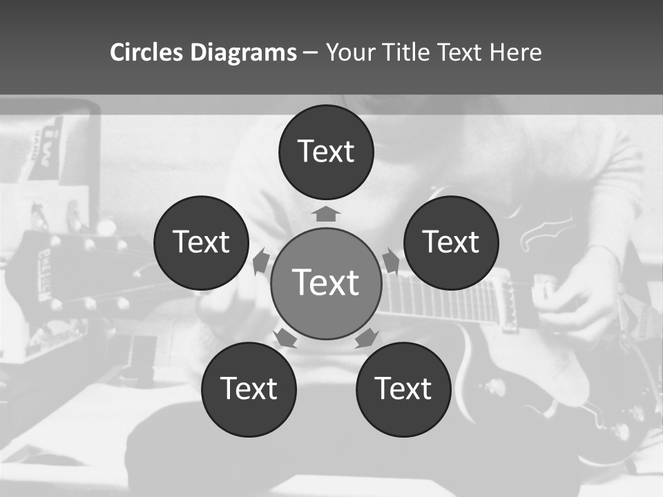 Paul Mccartney With Guitar PowerPoint Template