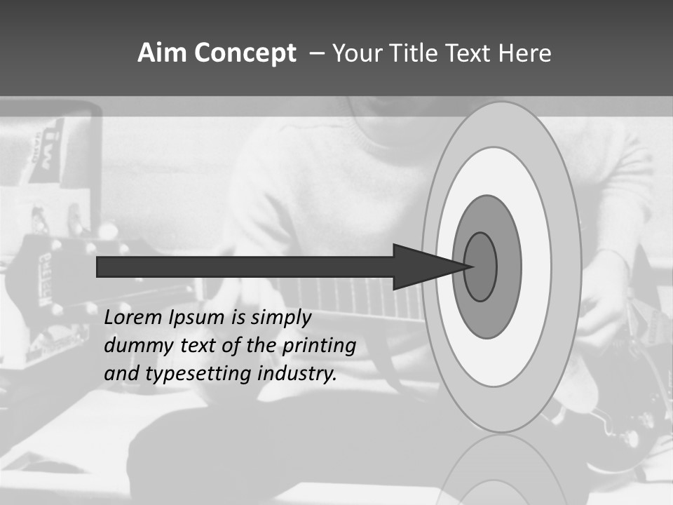 Paul Mccartney With Guitar PowerPoint Template