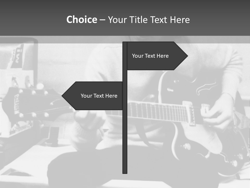 Paul Mccartney With Guitar PowerPoint Template