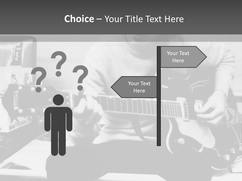 Paul Mccartney With Guitar PowerPoint Template