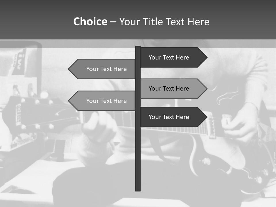 Paul Mccartney With Guitar PowerPoint Template