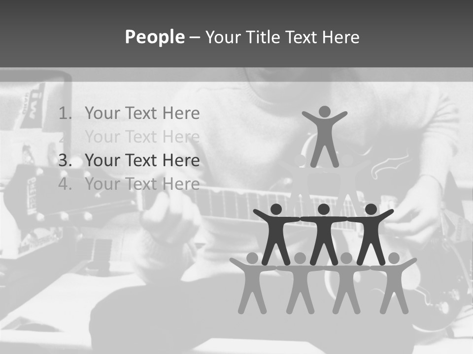 Paul Mccartney With Guitar PowerPoint Template