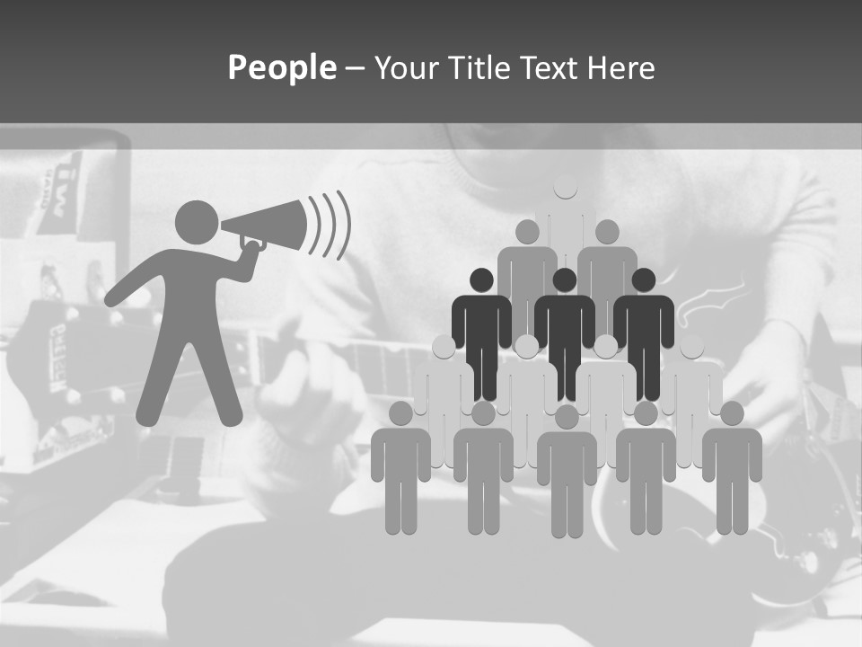 Paul Mccartney With Guitar PowerPoint Template