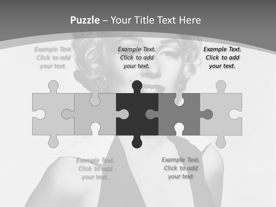 Marilyn Monroe Vintage Image PowerPoint Template