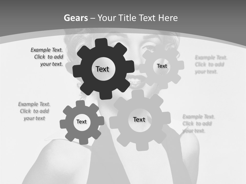 Marilyn Monroe Vintage Image PowerPoint Template