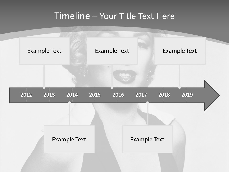 Marilyn Monroe Vintage Image PowerPoint Template