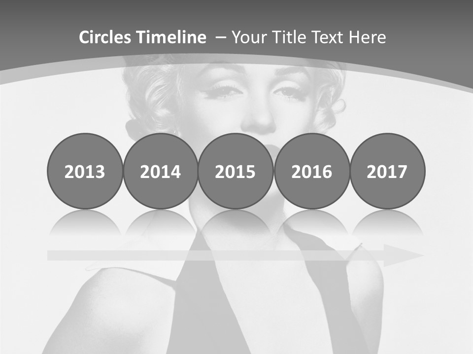 Marilyn Monroe Vintage Image PowerPoint Template