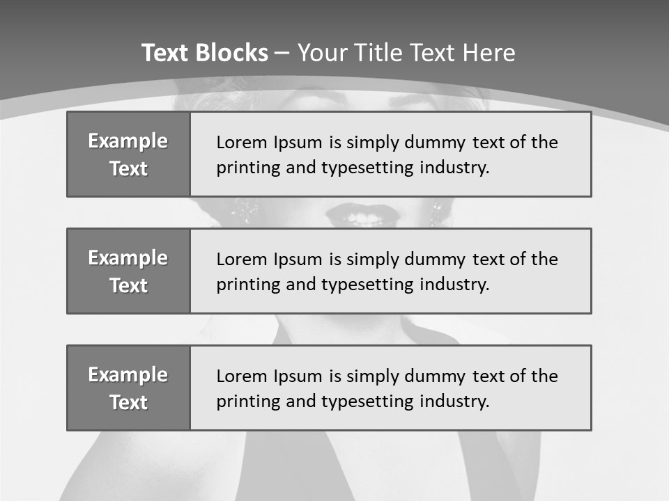 Marilyn Monroe Vintage Image PowerPoint Template