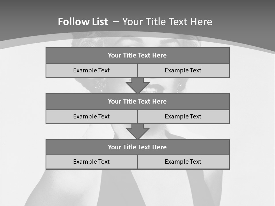 Marilyn Monroe Vintage Image PowerPoint Template