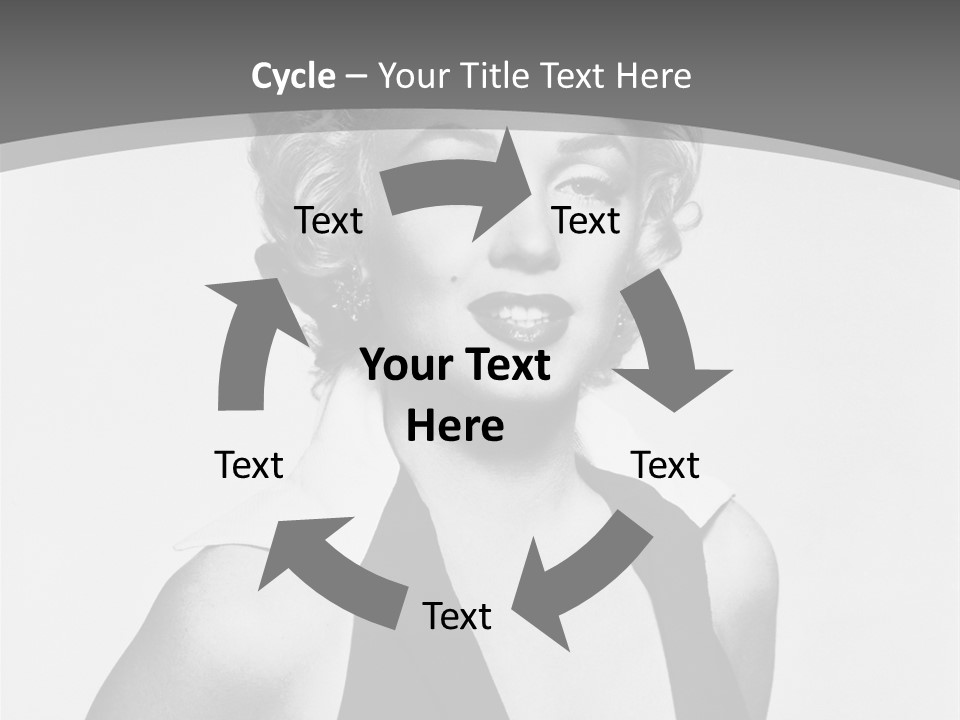 Marilyn Monroe Vintage Image PowerPoint Template