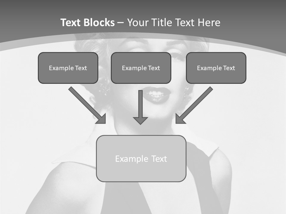 Marilyn Monroe Vintage Image PowerPoint Template